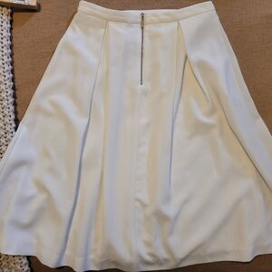 Ever New Cream Midi Skirt